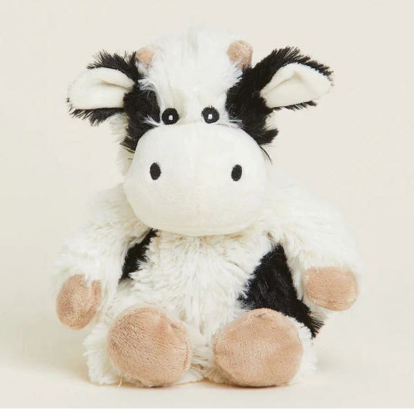Warmies Junior Black and White Cow
