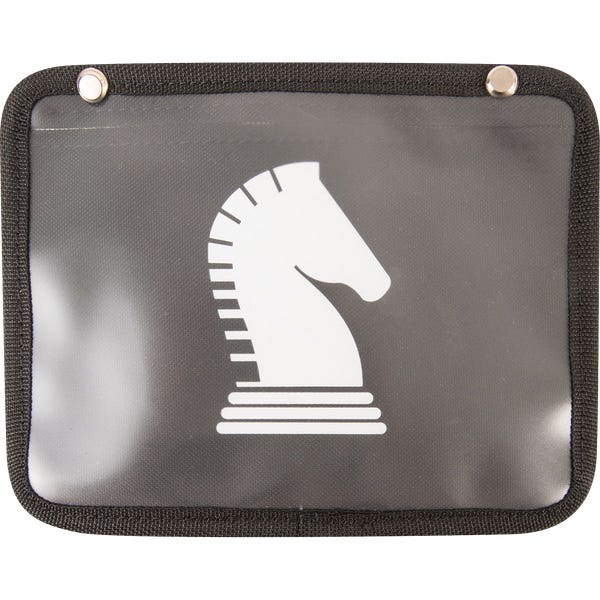 Classic Equine Saddle Pad Number Holder, Plastic, Black/Clear