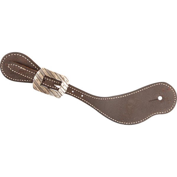 Martin Saddlery SSCCHROBN Spur Strap with Bandera Buckle, One-Size, Cowboy, Leather, Chocolate