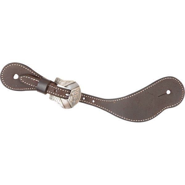 Martin Saddlery SSCCHRODW Spur Strap with Deadwood Buckle, One-Size, Cowboy, Leather, Chocolate