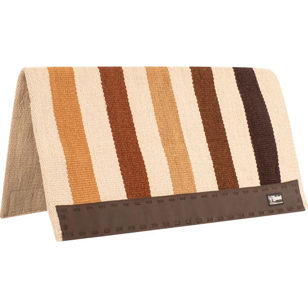 Cashel Casa Zia Series Saddle Blanket, Double Weave, Leather, Brown