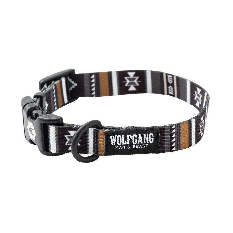 Wolfgang WC-003-79 Dog Collar, 18 to 26 in, D-Ring, 1 in W, Polyester