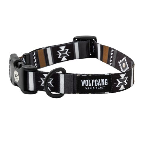 Wolfgang WC-001-79 Dog Collar, 8 to 12 in, D-Ring, 5/8 in W, Polyester