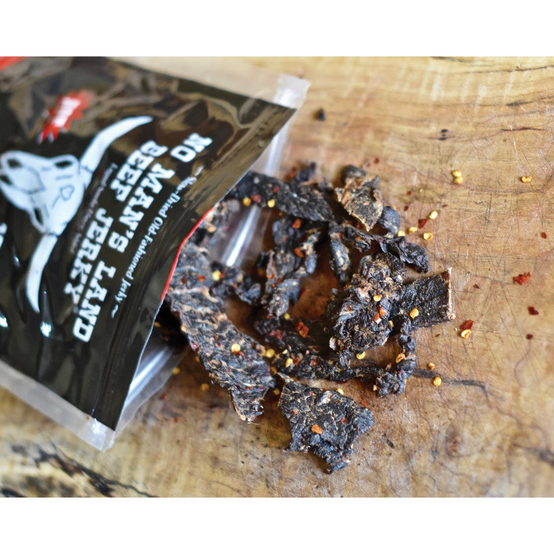 No Man's Land Beef Jerky Beef Jerky, Hot, 2 oz