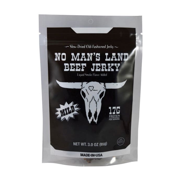 No Man's Land Beef Jerky Beef Jerky, Strip, 2 oz
