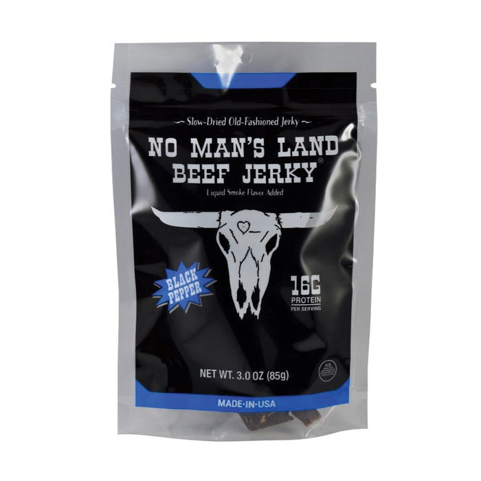 No Man's Land Beef Jerky Beef Jerky, Black Pepper