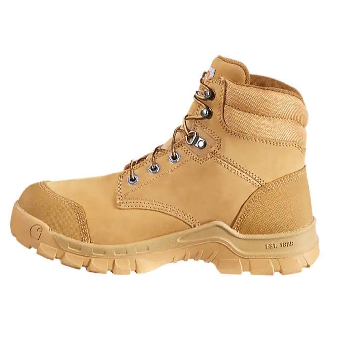 Carhartt Men's Rugged Flex® Waterproof 6" Composite Toe Work Boot, 9, M W, Wheat