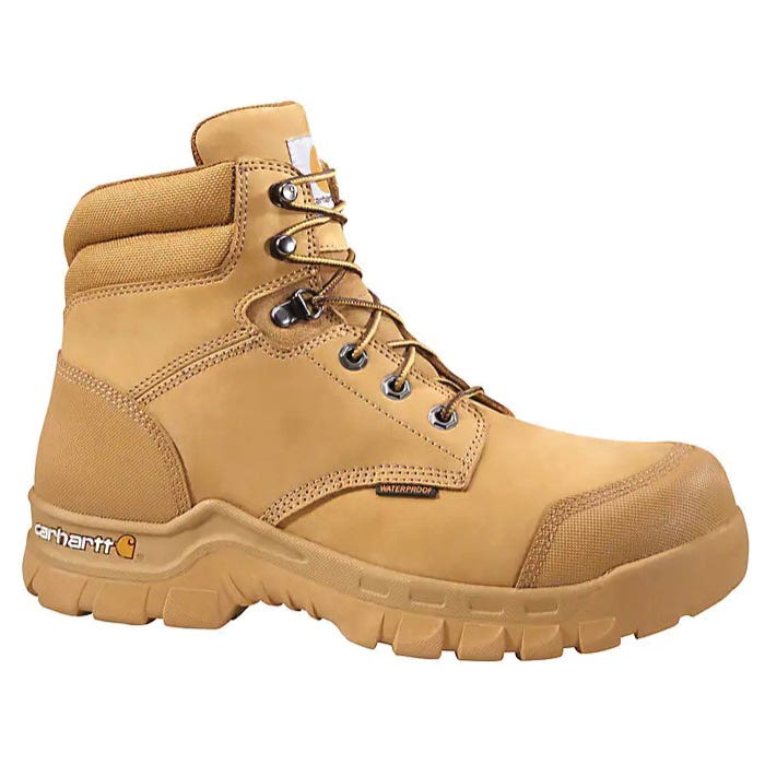 Carhartt Men's Rugged Flex® Waterproof 6" Composite Toe Work Boot, 9, M W, Wheat