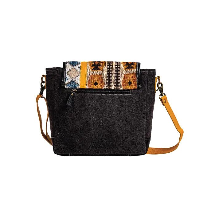 Myra Bag Zonta Mesa Series Shoulder Bag, Zipper, Cloud Gray/Ebony/Golden Sunrise/Smoky Gray/Yellow