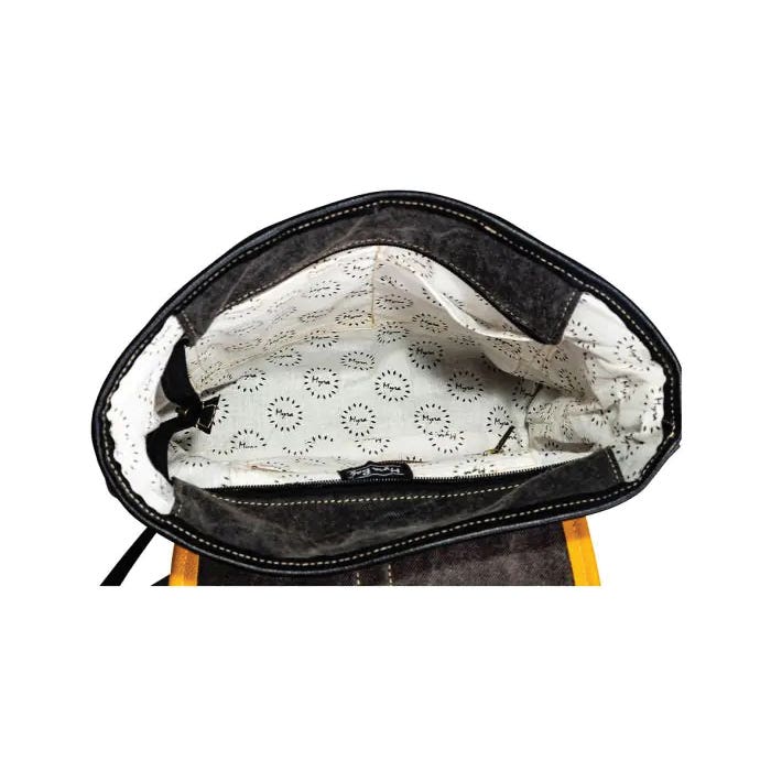 Myra Bag Zonta Mesa Series Backpack Bag, Zipper, Cloud Gray/Ebony/Golden Sunrise/Smoky Gray/Yellow