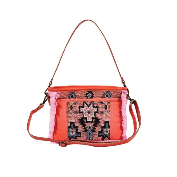 Myra Bag Small and Cross Body Bag, Zipper, Pink
