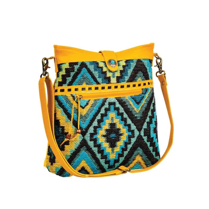 Myra Bag Sunridge Basin Series Shoulder Bag, Zipper, Sunflower Yellow