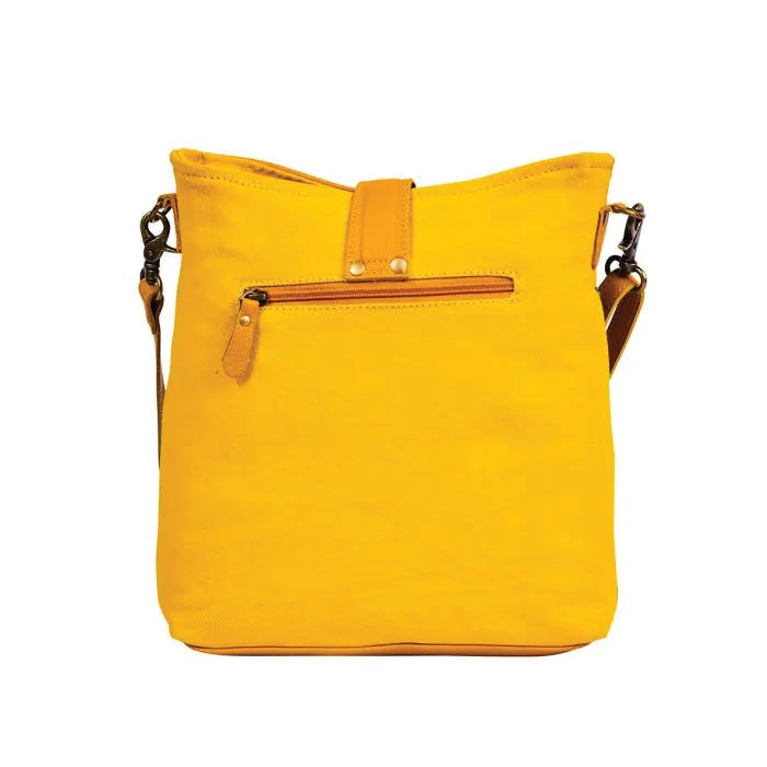 Myra Bag Sunridge Basin Series Shoulder Bag, Zipper, Sunflower Yellow