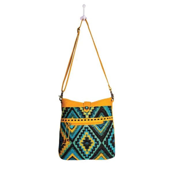 Myra Bag Sunridge Basin Series Shoulder Bag, Zipper, Sunflower Yellow