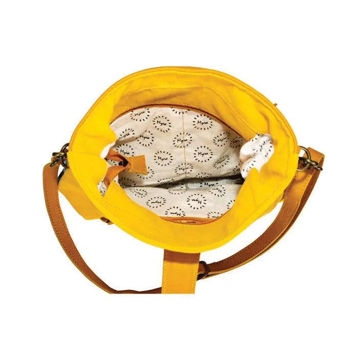 Myra Bag Sunridge Basin Series Shoulder Bag, Zipper, Sunflower Yellow