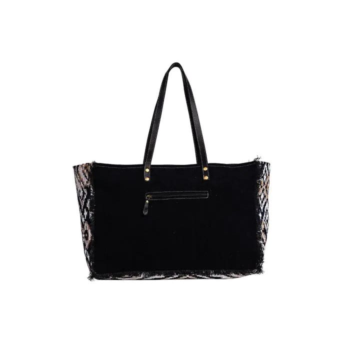 Myra Bag Letterstone Trail Series Bag, Zipper, Ebony/Red