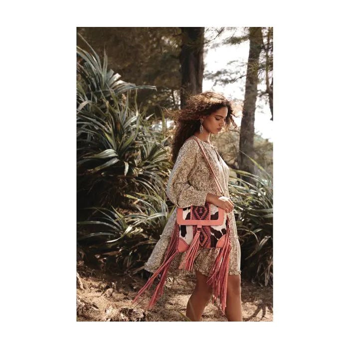 Myra Bag Tonga Ridge Series Bag, Zipper, Orange/Pink