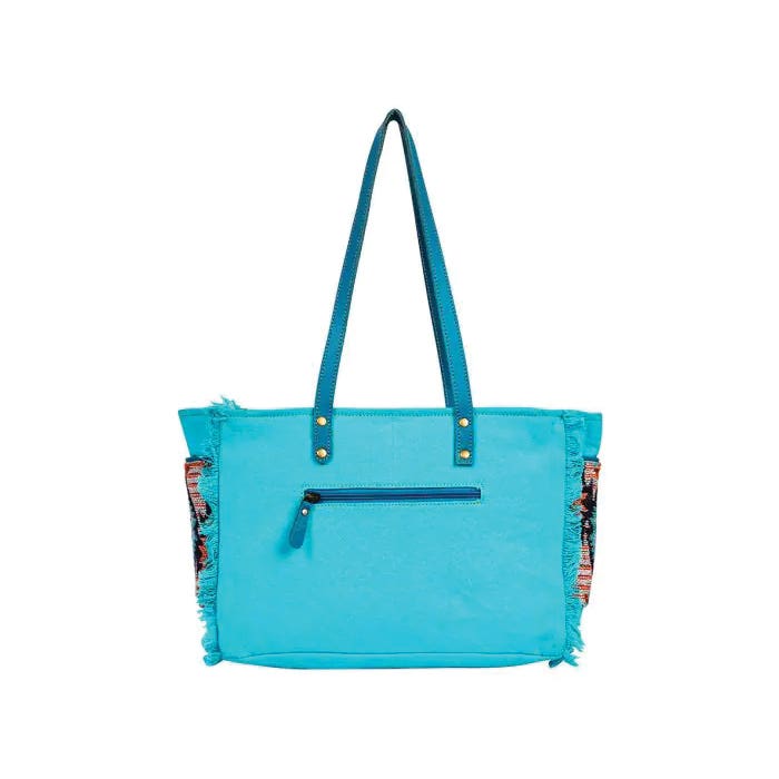 Myra Bag Tonga Ridge Series Bag, S, Light Dark Mottled Pattern, Zipper, Blue