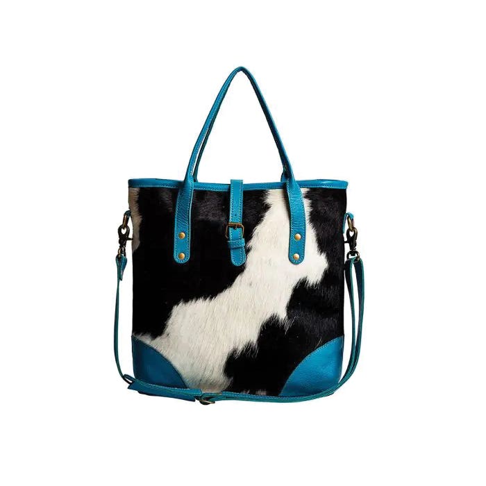 Myra Bag Pecos Pointe Series Bag, Zipper, Blue/Cloud Gray