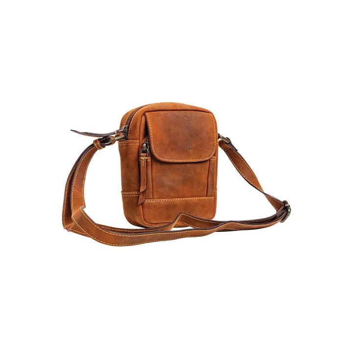 Myra Bag Talkington Series Cross Body Bag, Zipper, Ebony/Smoky Charcoal