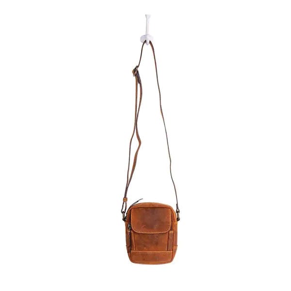 Myra Bag Talkington Series Cross Body Bag, Zipper, Ebony/Smoky Charcoal