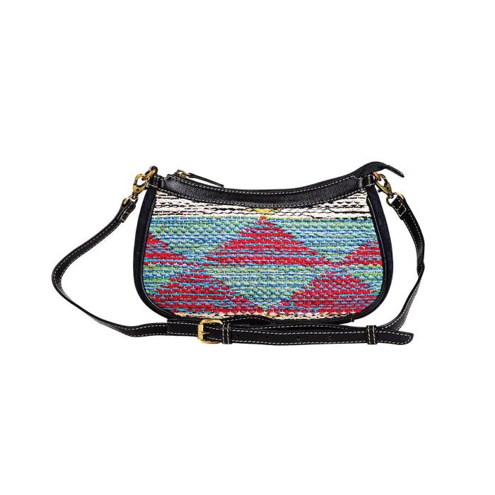 Myra Bag Talkington Series Cross Body Bag, Zipper, Ebony/Smoky Charcoal