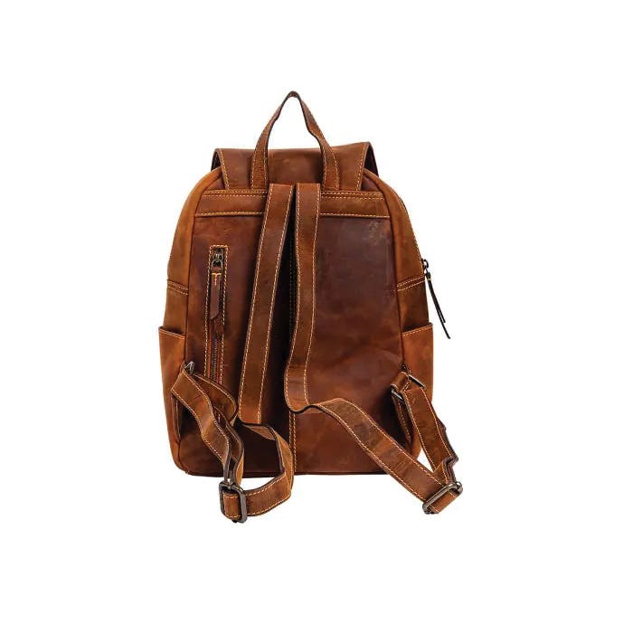 Myra Bag Daisy Hill Trail Series Backpack Bag, Zipper, Ebony