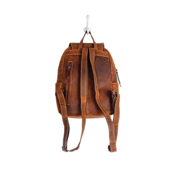 Myra Bag Daisy Hill Trail Series Backpack Bag, Zipper, Ebony
