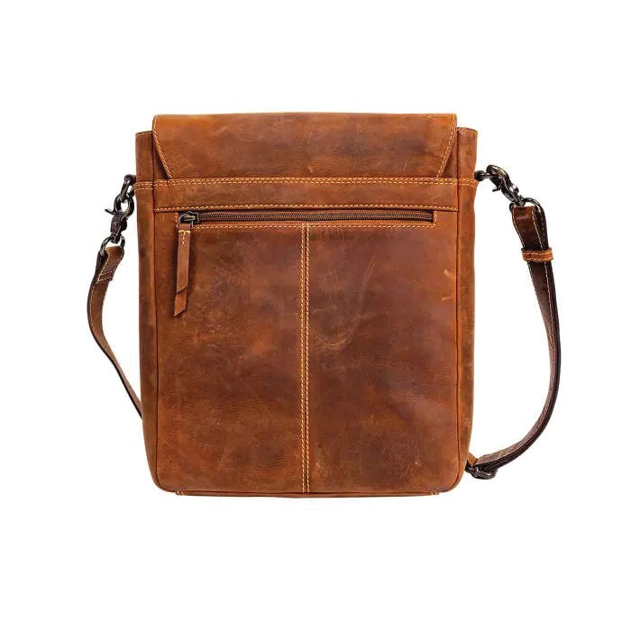 Myra Bag Featherstone Spring Series Bag, Furled Foliage, Zipper, Ebony/Sunset Yellow/Teal