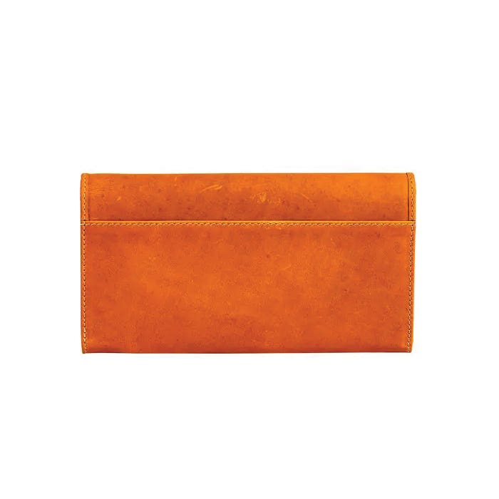 Myra Bag Winsome Trail Series Wallet, Snap, Zipper, Caramel