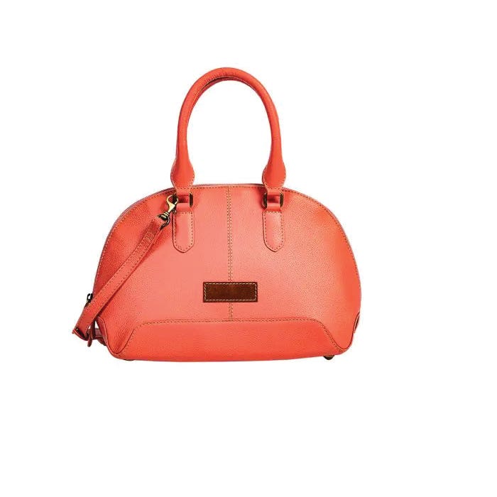 Myra Bag Emmylou Pass Series Bag, Blossoms, Cross Weave, Zipper, Magenta/Salmon