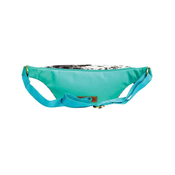 Myra Bag Tylersburg Series Fanny Bag Pack, Zipper, Turquoise