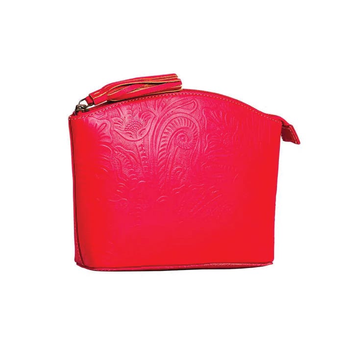 Myra Bag Clarendon Series Pouch, Zipper, Red
