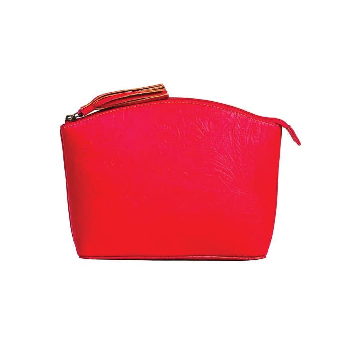 Myra Bag Clarendon Series Pouch, Zipper, Red