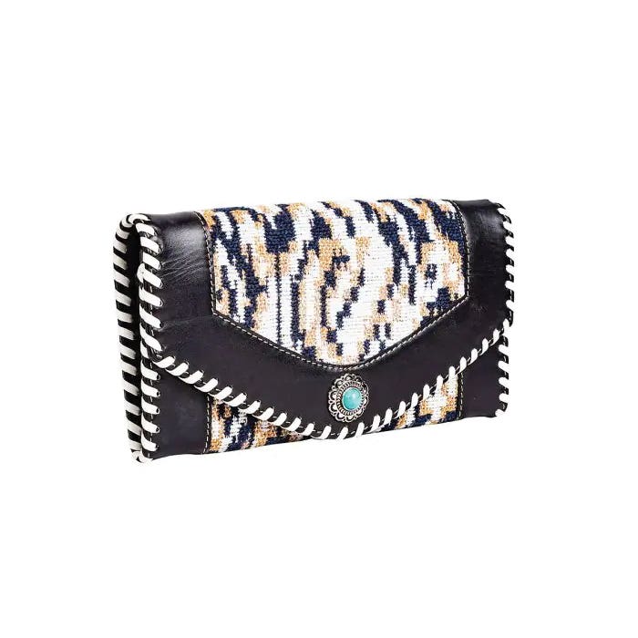 Myra Bag Wallet, Snap, Ebony