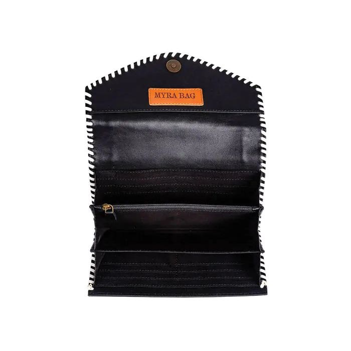 Myra Bag Wallet, Snap, Ebony