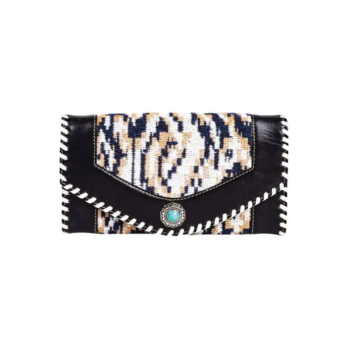 Myra Bag Wallet, Snap, Ebony