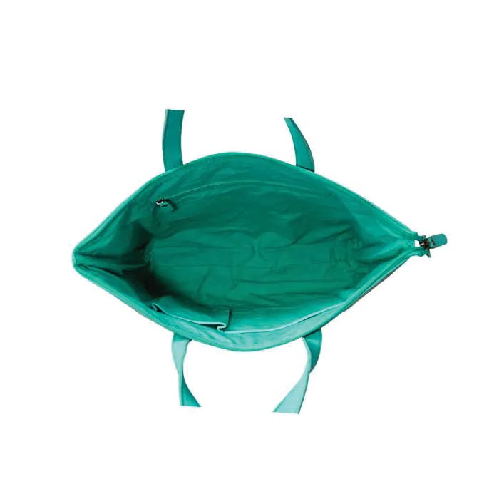 Myra Bag Bryerston Series Tote Bag, Zipper, Blue/Parchment/Teal/Turquoise