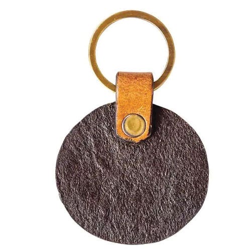 Myra Bag Greet the Day Key Fob, Blooms, Leather Case, Turquoise