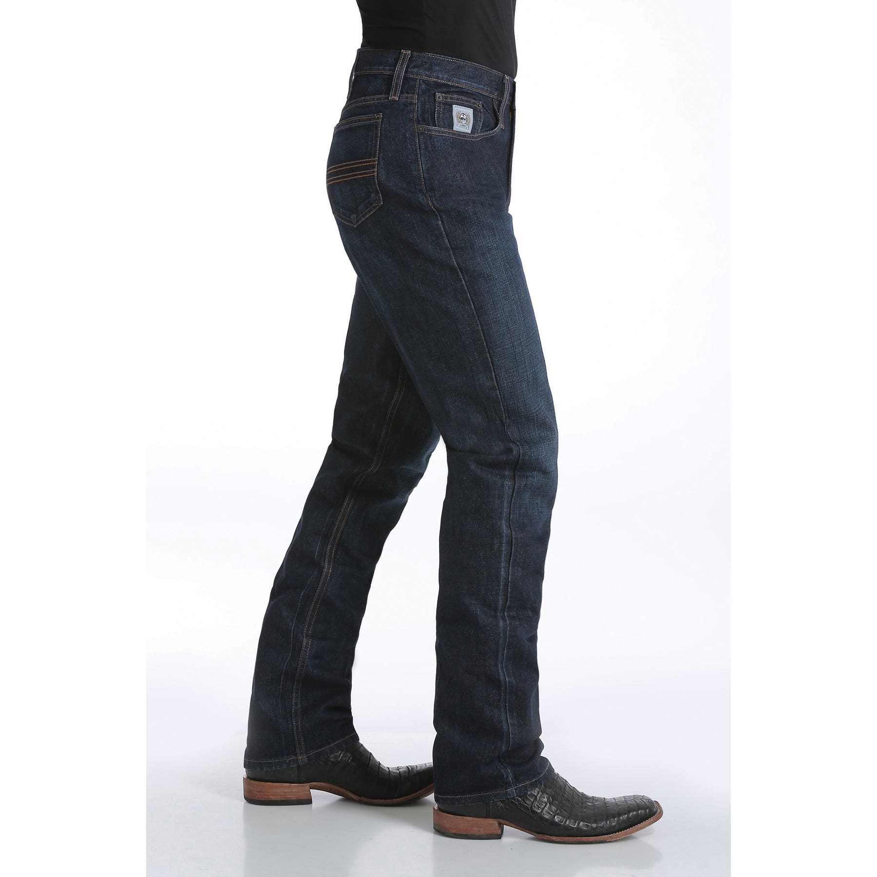 CINCH Men's Slim Fit Silver Label Dark Stonewash, 29X38