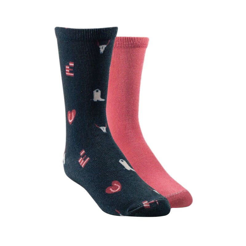 Ariat Kid's Horse Love Ankle Sock, L/XL