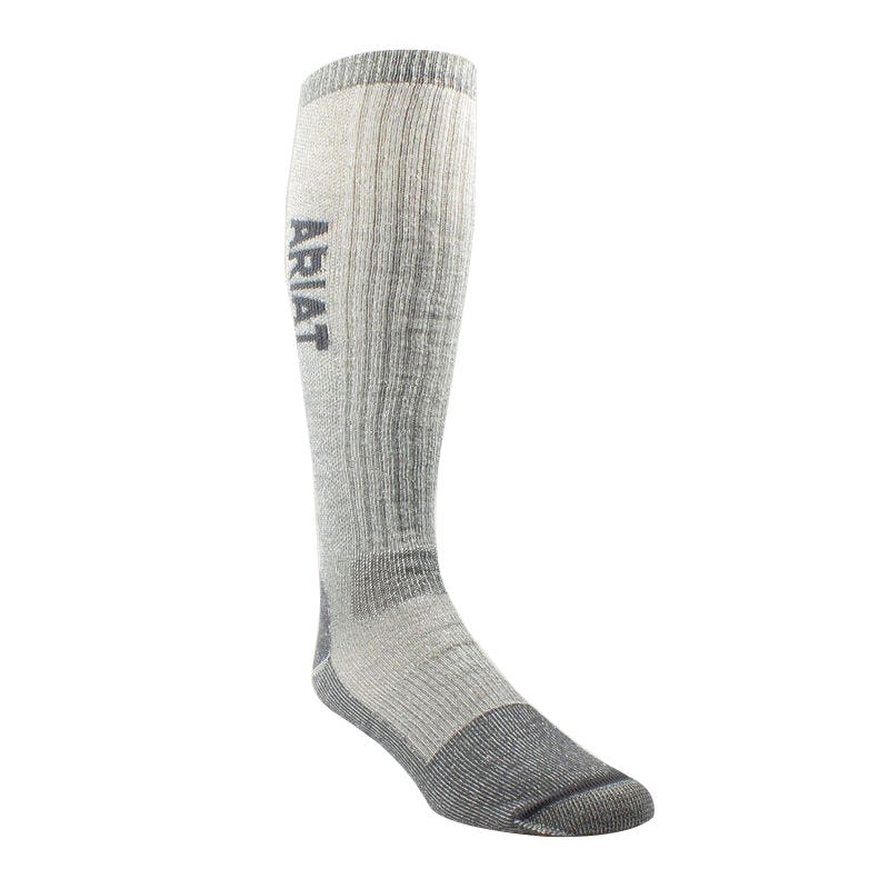 ARIAT Men's Steel Toe Merino Over The Calf Socks, XL