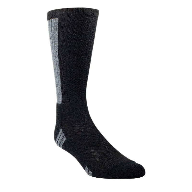 Ariat Men's Socks, Venttek Mid-Calf, Black, Large