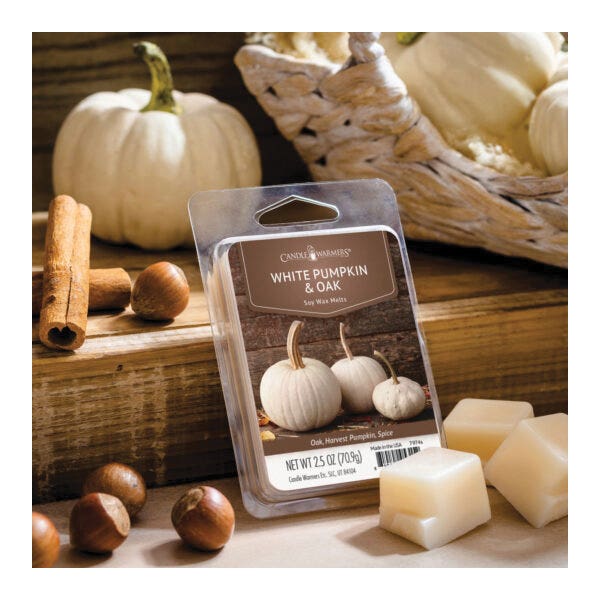 Candle Warmers Wax Melt White Pumpkin Oak