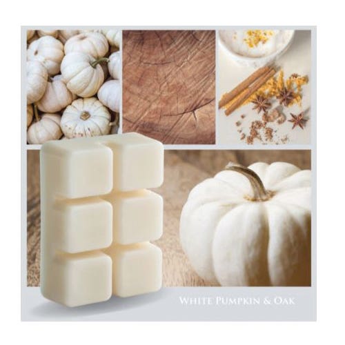 Candle Warmers Wax Melt White Pumpkin Oak