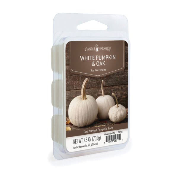 Candle Warmers Wax Melt White Pumpkin Oak
