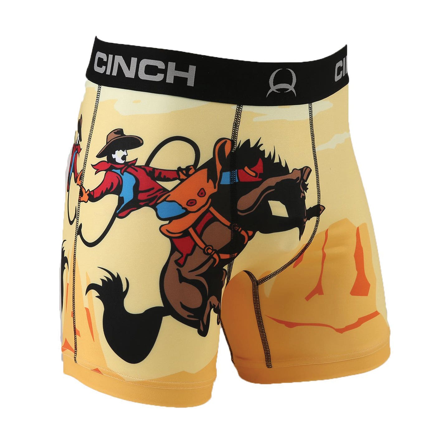 Cinch Men's 6" Cowboy Boxer Brief, S