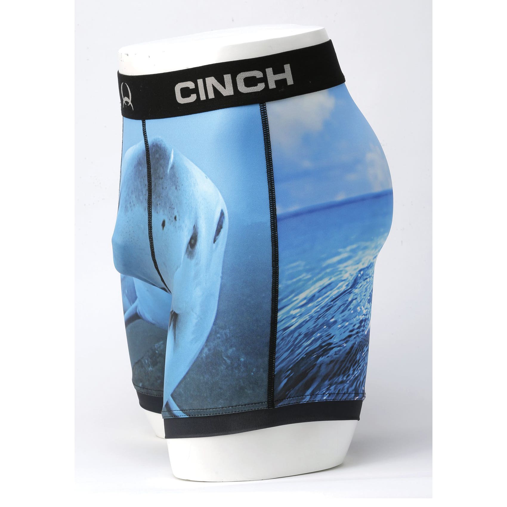Cinch Men's 6" Shark Boxer Brief, M
