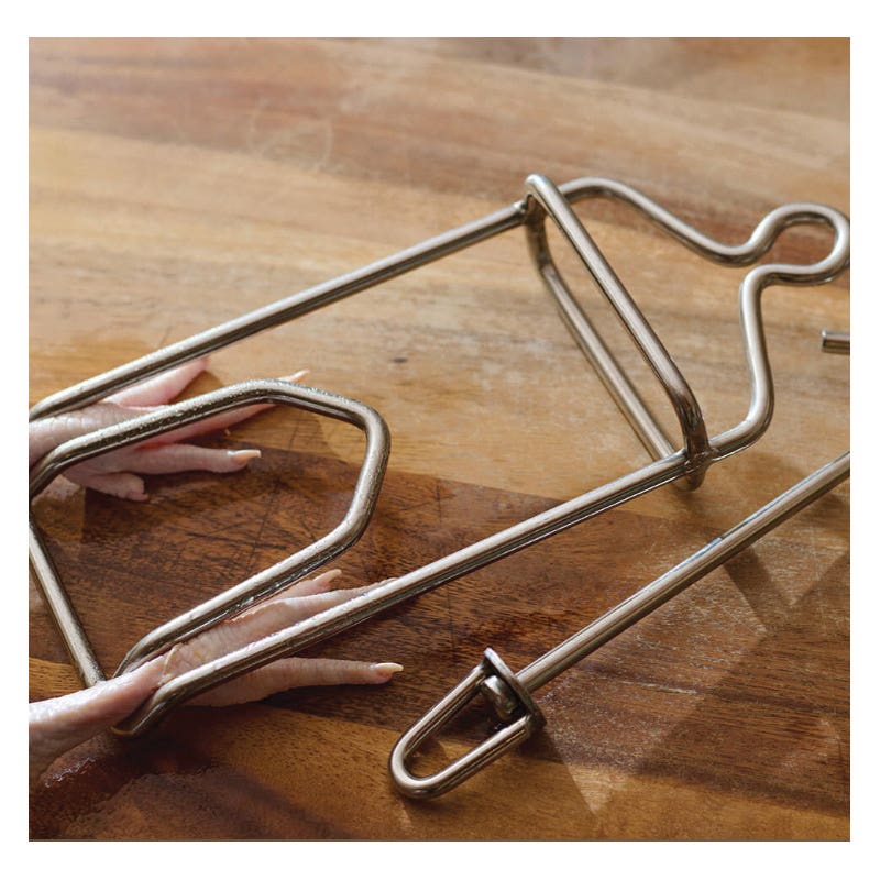 Roots & Harvest 1656 Poultry Shackle and Hook Set, Stainless Steel