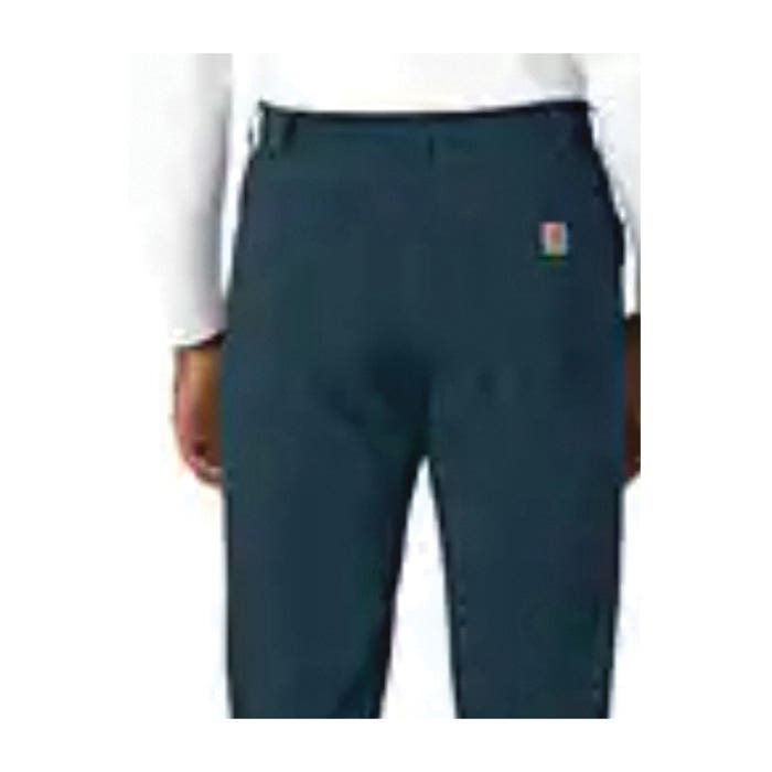 Carhartt Force Cross-Flex Series Scrub Pants, L, 36 to 38 in Waist, Navy, Straight Leg, Stretchable